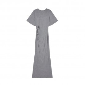 Рокля Balmohk 30001032 short sleeve midi dress - Grey (Grey Melange) рокля,дамски,поли,и,рокли,balmohk,30001032,short,sleeve,midi,dress,grey,(grey,melange)