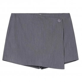 Пола Balmohk 30001045 short skirt - Grey (Charcoal Grey) пола,дамски,поли,и,рокли,balmohk,30001045,short,skirt,grey,(charcoal,grey)