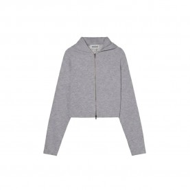 блуза,дамски,блузи,balmohk,30001066,full,zip,sweatshirt,grey,(grey,melange)