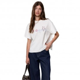 Тениска Balmohk 30001131 short sleeve T-shirt - White (White) тениска,мъжки,тениски,дамски,тениски,balmohk,30001131,short,sleeve,t,shirt,white,(white)