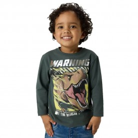 Тениска Name it Jurassic long sleeve T-shirt - Grey (Urban Chic) тениска,мъжки,тениски,дамски,тениски,name,it,jurassic,long,sleeve,t,shirt,grey,(urban,chic)