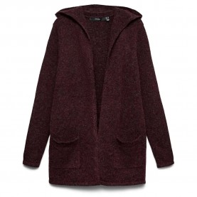 Жилетка Vero moda Doffy Open cardigan - Red (Windsor Wine / Detail Black Melange) жилетка,мъжки,пуловери,дамски,пуловери,vero,moda,doffy,open,cardigan,red,(windsor,wine,detail,black,melange)