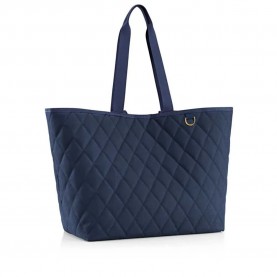 Пазарска чанта Reisenthel Classic xl Shopper Bag - Blue (Rhombus Midnight Gold) пазарска,чанта,всички,чанти,reisenthel,classic,xl,shopper,bag,blue,(rhombus,midnight,gold)
