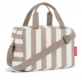 Пазарска чанта Reisenthel Coolerbag to-go Shopper Bag - Beige / White (Summerstripes Coffee) пазарска,чанта,всички,чанти,reisenthel,coolerbag,to,go,shopper,bag,beige,white,(summerstripes,coffee)
