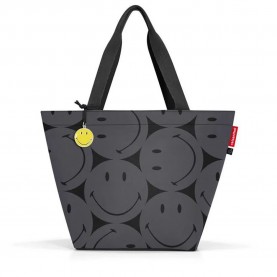 Пазарска чанта Reisenthel M Shopper Bag - Grey (Smiley® Grey) пазарска,чанта,всички,чанти,reisenthel,m,shopper,bag,grey,(smiley®,grey)