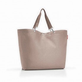 Пазарска чанта Reisenthel Xl Shopper Bag - Beige (Herringbone Mokka) пазарска,чанта,всички,чанти,reisenthel,xl,shopper,bag,beige,(herringbone,mokka)