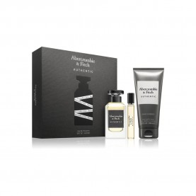 Abercrombie & fitch Authentic Man EDT 100 ml + 200ml + EDT 15ml-Giftset eau de parfum - Clear / Black (Grey / Silver) мъжки,парфюми,abercrombie,&,fitch,authentic,man,edt,100,ml,+,200ml,+,edt,15ml,giftset,eau,de,parfum,clear,black,(grey,silver)