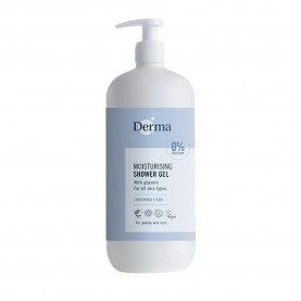 Derma Family Moisturising 1000 ml Shower Gel - Clear (White / Blue) хигиена,тяло,derma,family,moisturising,1000,ml,shower,gel,clear,(white,blue)