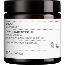 Evolve beauty Tropical Blossom 120 ml Body Butter - Clear (Yellow / Brown) хигиена,тяло,evolve,beauty,tropical,blossom,120,ml,body,butter,clear,(yellow,brown)