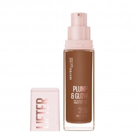 Maybelline Lifter Plump & Glow 355 foundation - Brown (Beige) ексфолианти,maybelline,lifter,plump,&,glow,355,foundation,brown,(beige)