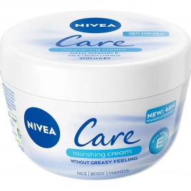 Nivea Care Nourishing 200 ml body cream - Clear (Blue / White) хигиена,тяло,nivea,care,nourishing,200,ml,body,cream,clear,(blue,white)