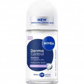 Nivea Derma Control Restore Female 50 ml Deodorant - Clear (Blue / White) хигиена,тяло,nivea,derma,control,restore,female,50,ml,deodorant,clear,(blue,white)
