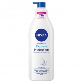 хигиена,тяло,nivea,express,hydration,w,pump,400,ml,body,lotion,clear,(blue,white)