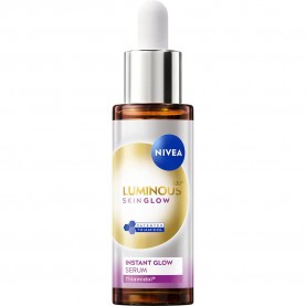 ексфолианти,nivea,luminous630,skin,glow,30,ml,serum,clear,(white,gold)