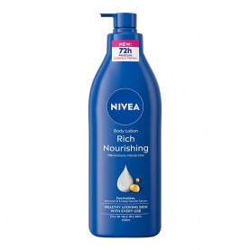 Nivea Nourishing Hydration w Pump 400 ml Body Milk - Clear (Blue / White) хигиена,тяло,nivea,nourishing,hydration,w,pump,400,ml,body,milk,clear,(blue,white)