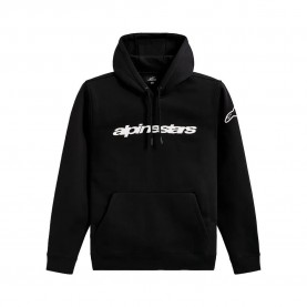 Суичър Alpinestars Race Wordmark hoodie - Black (Black / White) суичър,мъжки,пуловери,alpinestars,race,wordmark,hoodie,black,(black,white)