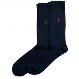 Чорапи Polo ralph lauren 449655209 crew socks 2 pairs - Blue (Navy) чорапи,мъжки,чорапи,дамски,чорапи,polo,ralph,lauren,449655209,crew,socks,2,pairs,blue,(navy)