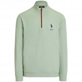 блуза,с,яка,мъжки,пуловери,polo,ralph,lauren,785b21537,half,zip,sweatshirt,green,(light,green)