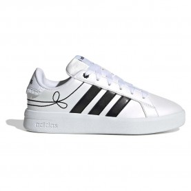 Детски маратонки Adidas Grand Court 3.0 Girls Junior Trainers - White (Ftwr White / Core Black / Hi-Res Yellow) детски,маратонки,мъжки,маратонки,дамски,маратонки,adidas,grand,court,3.0,girls,junior,trainers,white,(ftwr,white,core,black,hi,res,yellow)