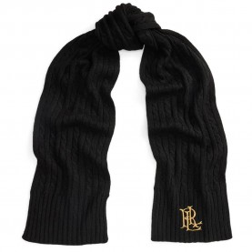 Шал Lauren 454P23506 scarf - Black (Black) шал,ръкавици,шапки,и,шалове,lauren,454p23506,scarf,black,(black)