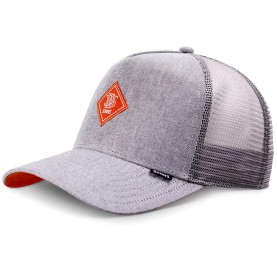 Шапка Djinns Oxfordcontra trucker cap - Grey (Light Grey / Rust) шапка,всички,шапки,djinns,oxfordcontra,trucker,cap,grey,(light,grey,rust)