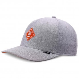 Шапка Djinns Truefit Oxfordcontra 6 Panel cap - Grey (Light Grey / Rust) шапка,всички,шапки,djinns,truefit,oxfordcontra,6,panel,cap,grey,(light,grey,rust)