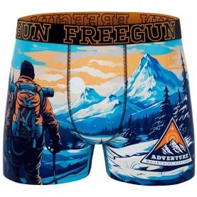 боксерки,мъжко,бельо,freegun,adventure,mountain,explorer,boxers,multicolor,(orange,black)