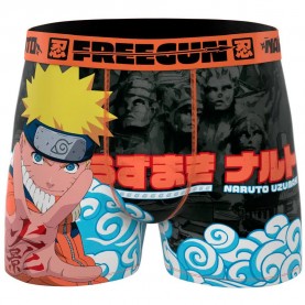 боксерки,мъжко,бельо,freegun,naruto,boxers,multicolor,(orange,black)