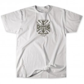 Тениска West coast choppers Gangscript short sleeve T-shirt - White (White) тениска,мъжки,тениски,дамски,тениски,west,coast,choppers,gangscript,short,sleeve,t,shirt,white,(white)