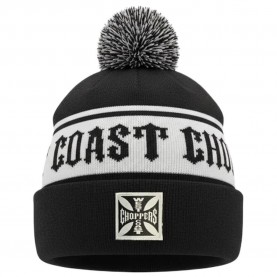 Шапка West coast choppers Hockey beanie - Black (Black / White) шапка,всички,шапки,west,coast,choppers,hockey,beanie,black,(black,white)