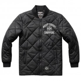 Яке West coast choppers Iron Quilted jacket - Black (Black) яке,мъжки,якета,дамски,якета,и,палта,west,coast,choppers,iron,quilted,jacket,black,(black)