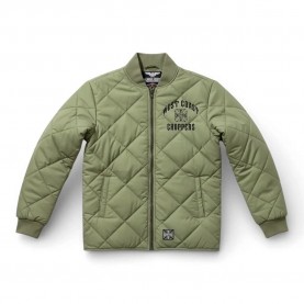 Яке West coast choppers Iron Quilted jacket - Green (Green) яке,мъжки,якета,дамски,якета,и,палта,west,coast,choppers,iron,quilted,jacket,green,(green)