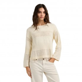 Блуза Pepe jeans Alaya sweater - Beige (Mousse White) блуза,мъжки,пуловери,дамски,пуловери,pepe,jeans,alaya,sweater,beige,(mousse,white)