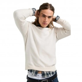 Блуза Pepe jeans Andre sweater - White (Ivory White) блуза,мъжки,пуловери,дамски,пуловери,pepe,jeans,andre,sweater,white,(ivory,white)