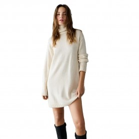 Рокля Pepe jeans Arika long sleeve short dress - White (Canvas White) рокля,дамски,поли,и,рокли,pepe,jeans,arika,long,sleeve,short,dress,white,(canvas,white)