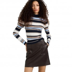 Блуза Pepe jeans Artemis high neck sweater - Blue (Admiral Blue) блуза,мъжки,пуловери,дамски,пуловери,pepe,jeans,artemis,high,neck,sweater,blue,(admiral,blue)