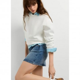 Блуза Pepe jeans Balu sweatshirt - White (Mousse White) блуза,дамски,блузи,pepe,jeans,balu,sweatshirt,white,(mousse,white)