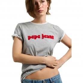 Тениска Pepe jeans Benilda short sleeve T-shirt - Grey (Marl Grey) тениска,мъжки,тениски,дамски,тениски,pepe,jeans,benilda,short,sleeve,t,shirt,grey,(marl,grey)