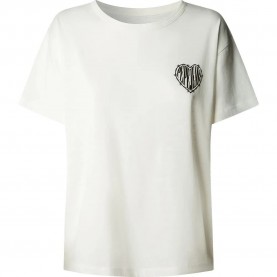 тениска,мъжки,тениски,дамски,тениски,pepe,jeans,benjamina,short,sleeve,t,shirt,white,(mousse,white)