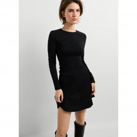 Рокля Pepe jeans Boli long sleeve dress - Black (Black) рокля,дамски,поли,и,рокли,pepe,jeans,boli,long,sleeve,dress,black,(black)