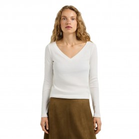 тениска,мъжки,тениски,дамски,тениски,pepe,jeans,branka,long,sleeve,v,neck,t,shirt,white,(mousse,white)