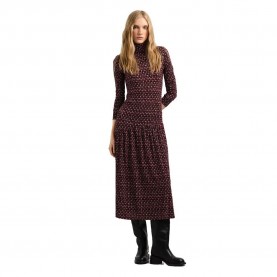 Рокля Pepe jeans Brianae long sleeve long dress - Brown (Black) рокля,дамски,поли,и,рокли,pepe,jeans,brianae,long,sleeve,long,dress,brown,(black)