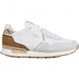 Маратонки Pepe jeans Brit Elite trainers - White (Off White) маратонки,мъжки,маратонки,дамски,маратонки,pepe,jeans,brit,elite,trainers,white,(off,white)