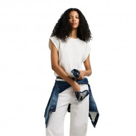 Тениска Pepe jeans Britany short sleeve T-shirt - White (Mousse White) тениска,мъжки,тениски,дамски,тениски,pepe,jeans,britany,short,sleeve,t,shirt,white,(mousse,white)