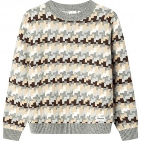 Блуза Pepe jeans Clay sweater - White / Grey (Marl Grey) блуза,мъжки,пуловери,дамски,пуловери,pepe,jeans,clay,sweater,white,grey,(marl,grey)