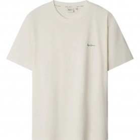 Тениска Pepe jeans Contrast Connor short sleeve T-shirt - White (Off White) тениска,мъжки,тениски,дамски,тениски,pepe,jeans,contrast,connor,short,sleeve,t,shirt,white,(off,white)