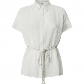 Риза с къс ръкав Pepe jeans Faith short sleeve shirt - White (White) риза,с,къс,ръкав,дамски,ризи,мъжки,ризи,pepe,jeans,faith,short,sleeve,shirt,white,(white)