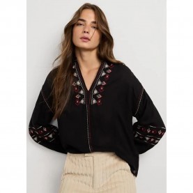 Pepe jeans Janna long sleeve blouse - Black (Black) дамски,блузи,pepe,jeans,janna,long,sleeve,blouse,black,(black)