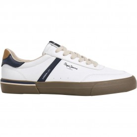 Маратонки Pepe jeans Kenton Retro trainers - White (White) маратонки,мъжки,маратонки,дамски,маратонки,pepe,jeans,kenton,retro,trainers,white,(white)