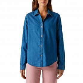 Риза с дълъг ръкав Pepe jeans Lane Classic long sleeve shirt - Blue (Denim) риза,с,дълъг,ръкав,дамски,ризи,мъжки,ризи,pepe,jeans,lane,classic,long,sleeve,shirt,blue,(denim)